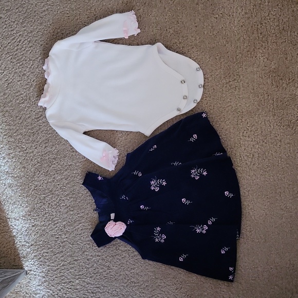 2 pc Corduroy Dress - 3/6 month - Picture 2 of 11